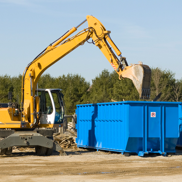 can i choose the location where the residential dumpster will be placed in Amnicon WI